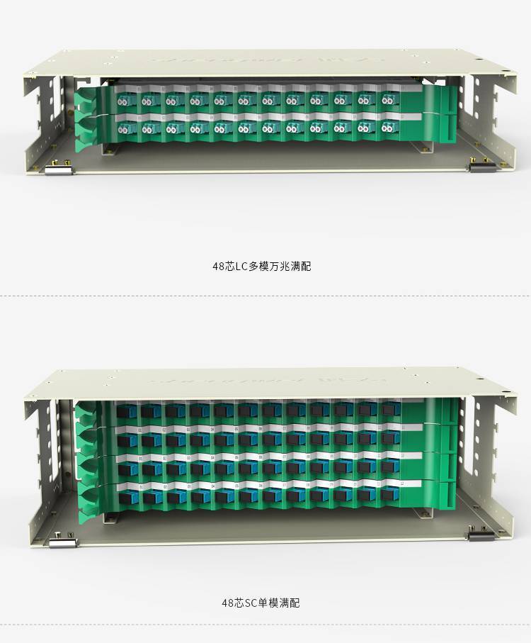 胜为SC多模48芯满配ODF光纤配线架 19英寸标准机架的高密度光连接解决方案